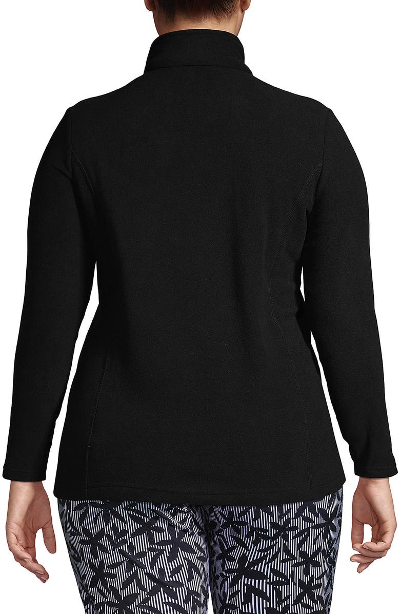 Lands' End Anyweather Fleece Full Zip Jacket, Alternate, color, Black