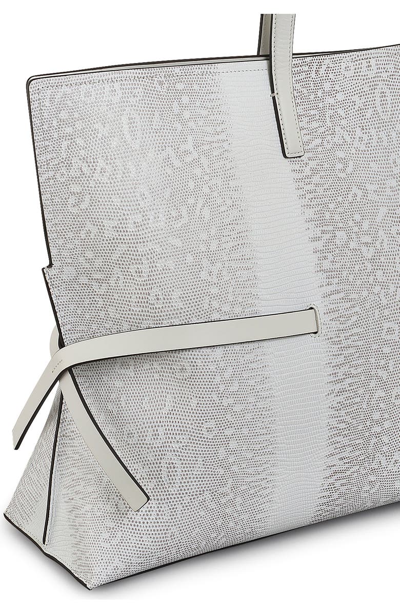Radley Large Fleet Street Lizard Embossed Leather Tote, Alternate, color, Bright White