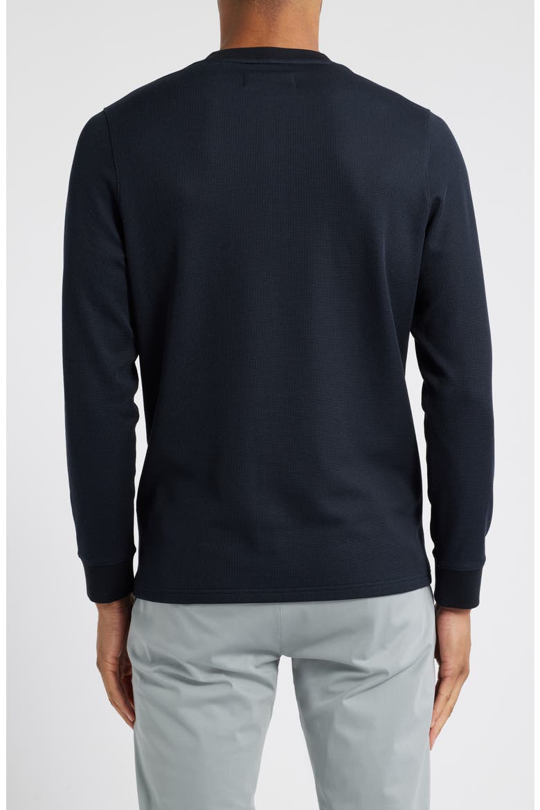 Henderson Long Sleeve Performance Henley, Alternate, color, BLACK SOLID