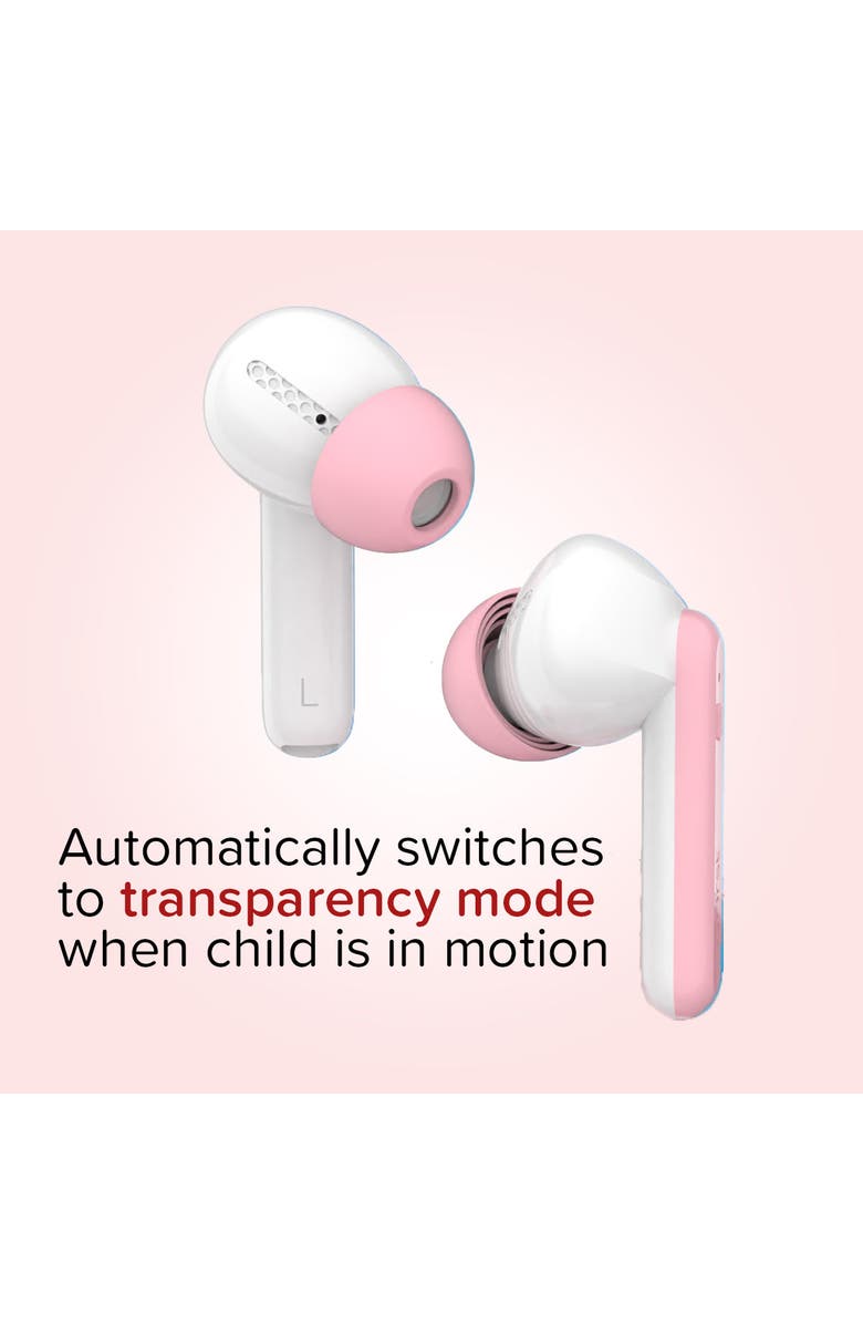 myFirst CareBuds - Wireless Bluetooth Earbuds for Kids, Alternate, color, White