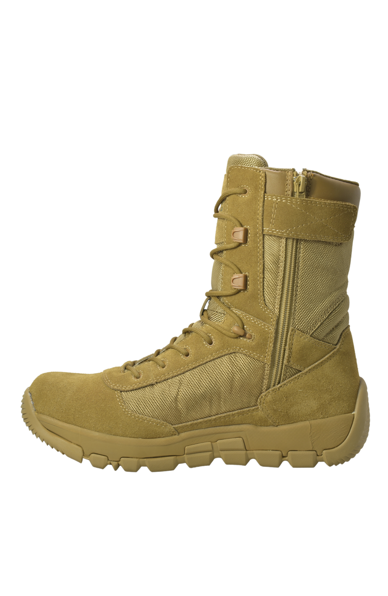 AdTec 9" Side Zipper Composite Toe Tactical Boot, Alternate, color, Coyote