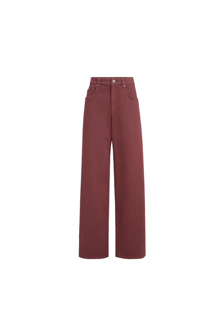 Loose Barrel trousers, Alternate, color, Wine