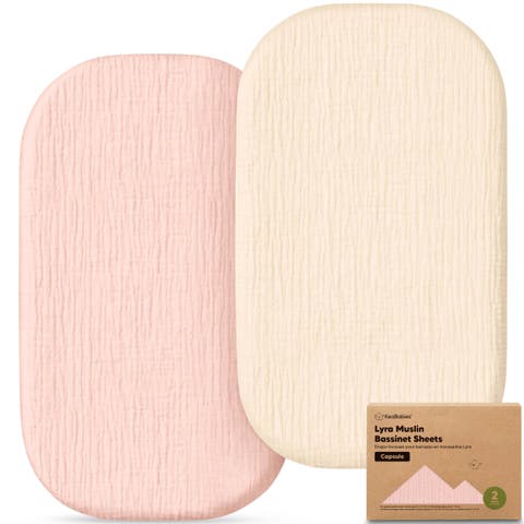 2-Pack Lyra Muslin Bassinet Sheets