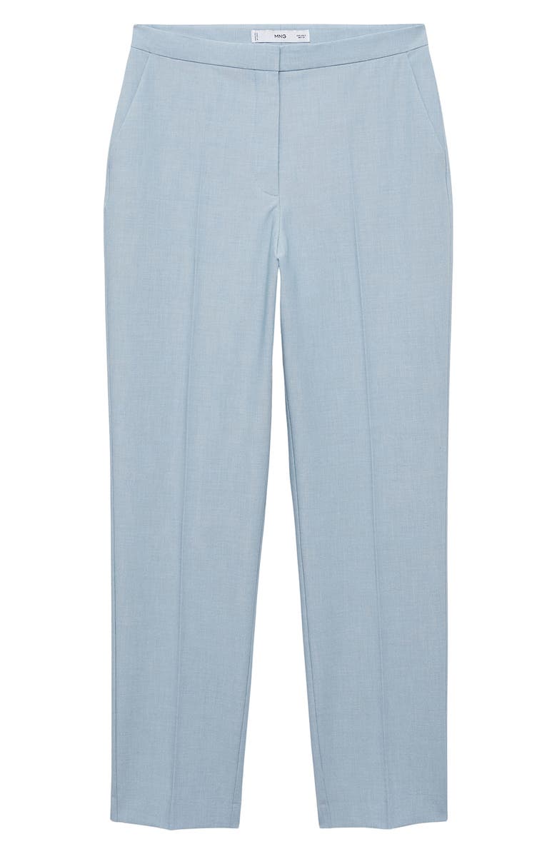 MANGO Straight Leg Pants, Alternate, color, Sky Blue