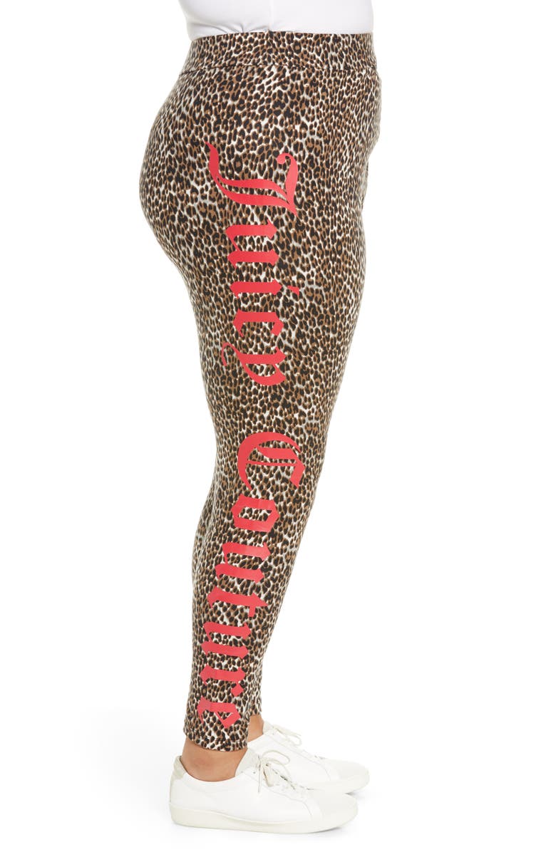 Juicy Couture Animal Print Leggings, Alternate, color, 