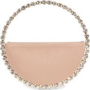 L’alingi Eternity Satin Crystal Top Handle Clutch