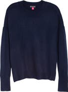 Vince Camuto Exposed Seam Crewneck Sweater