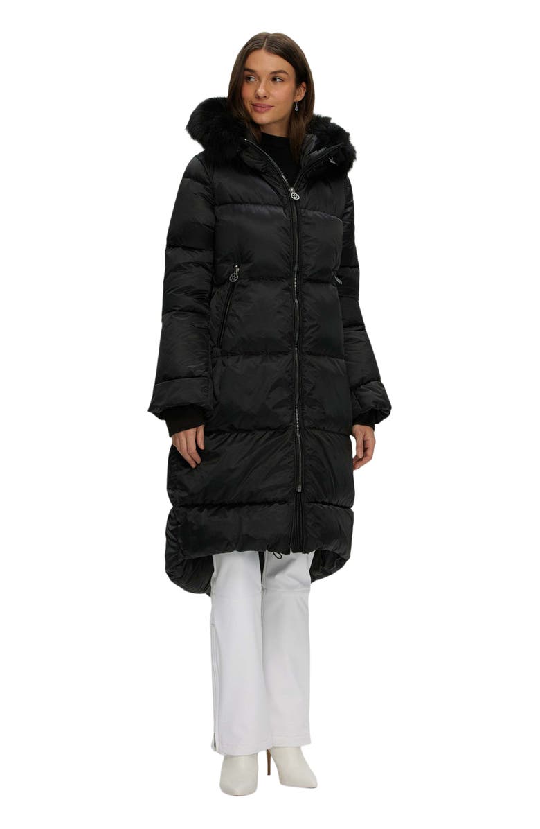 GORSKI Apres-Ski Long Coat With Detachable Trim, Alternate, color, 