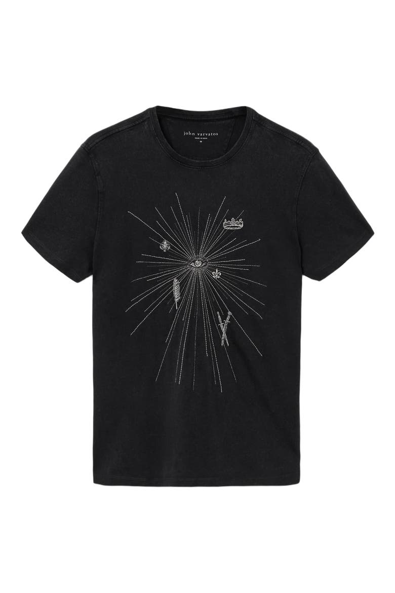 Eye & Element Embroidered Graphic T-Shirt, Alternate, color, BLACK