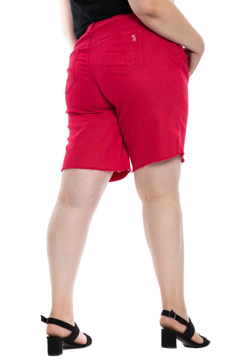 SLINK Jeans Easy Fit Shorts, Alternate, color, Rose Red