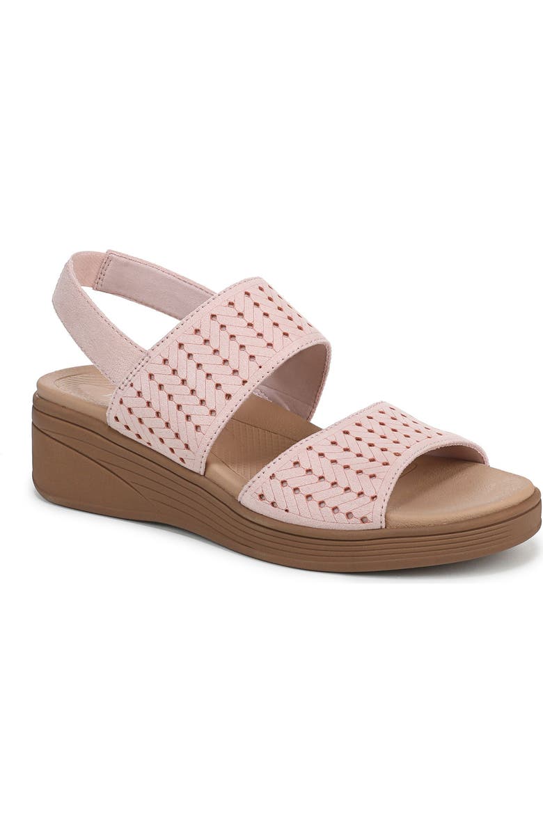LifeStride Festive Slingback Platform Wedge Sandal - Wide Width Available, Main, color, Pink