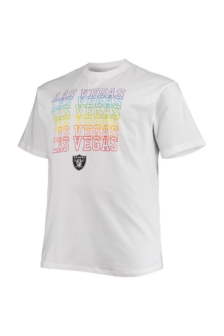 Men's Fanatics Branded White Las Vegas Raiders Big & Tall City Pride T-Shirt, Alternate, color, White