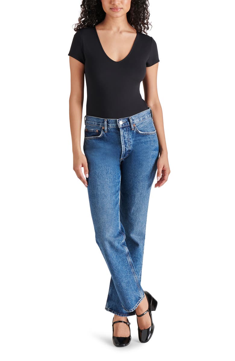 Steve Madden Erica V-Neck Bodysuit, Alternate, color, 