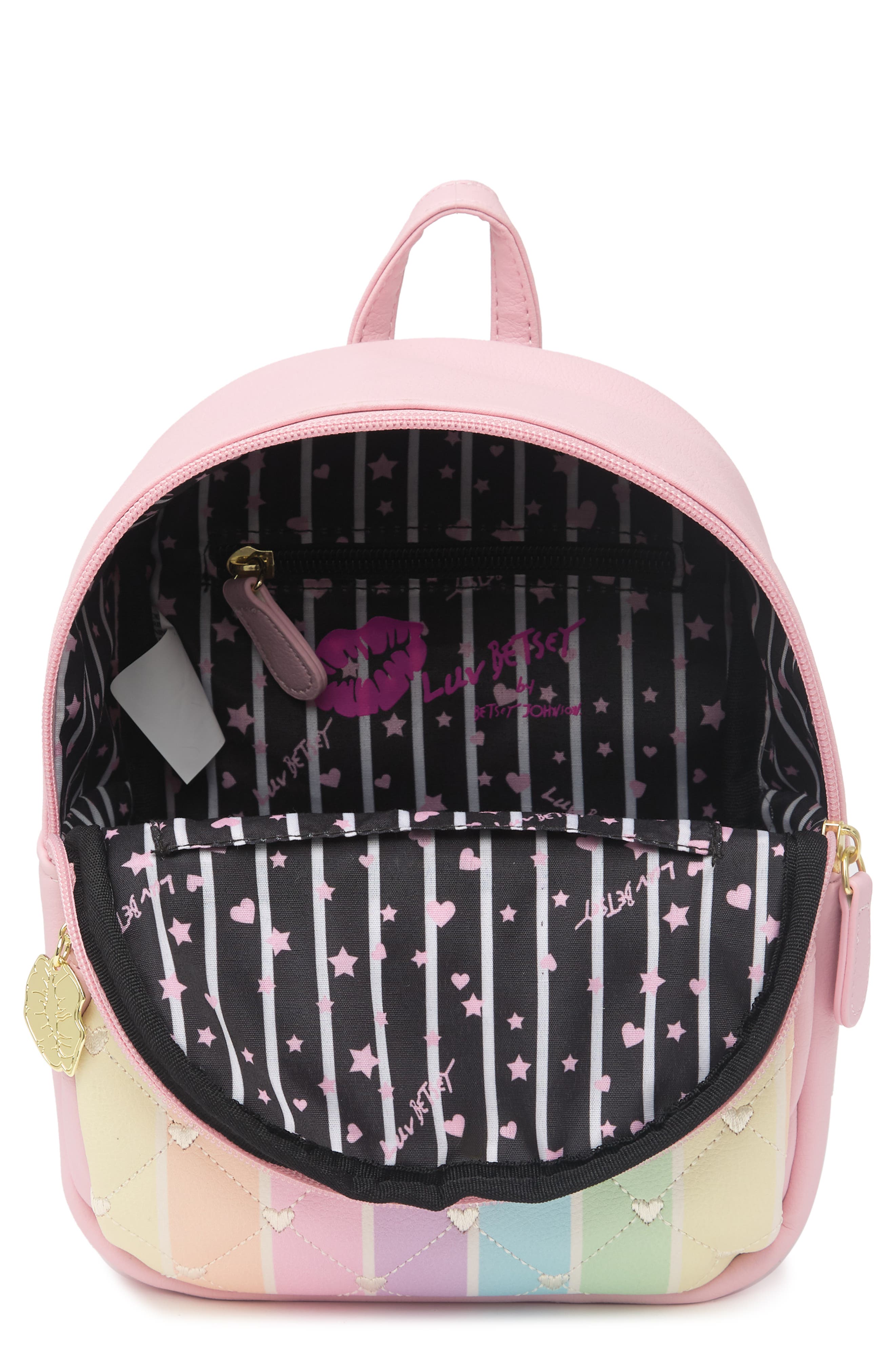 Luv Betsey by Betsey Johnson Patent Small Backpack, Alternate, color, 