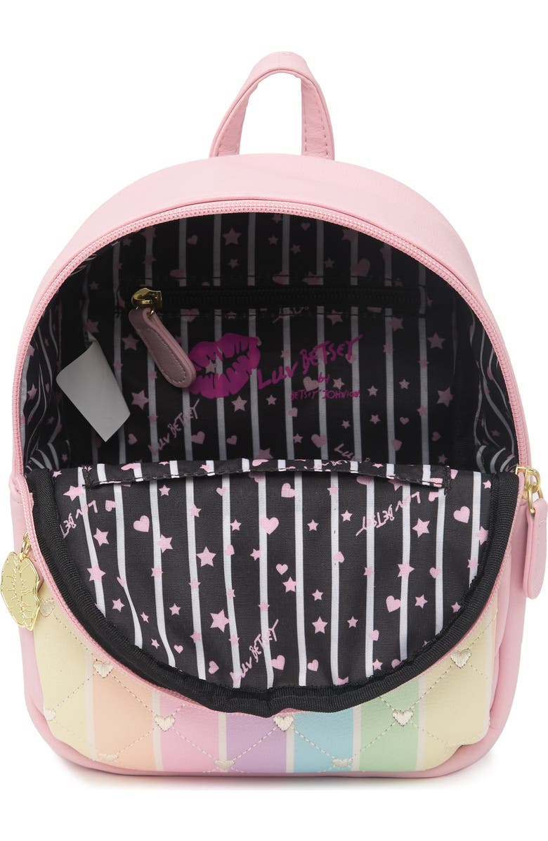 Luv Betsey by Betsey Johnson Patent Small Backpack, Alternate, color,