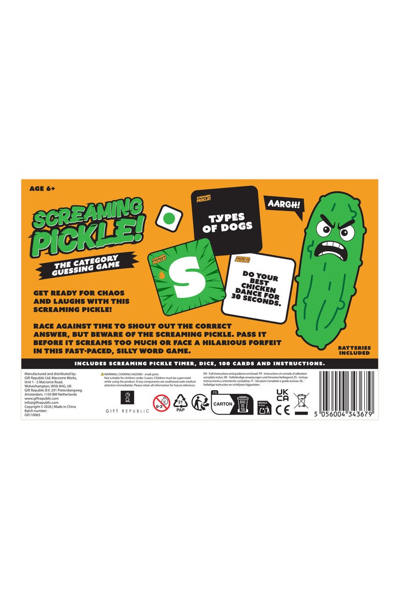 Screaming Pickle Panic Guessing Game, Alternate, color, NO COLOR