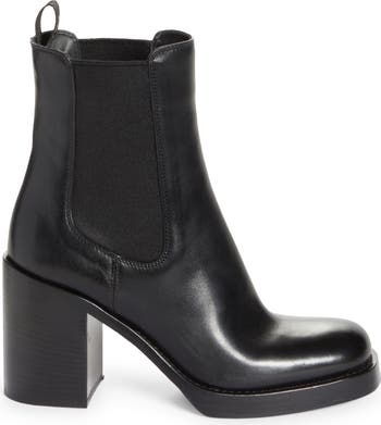 ショートブーツ・ブーティ Prada Stivaletto Chelsea In Pelle Spazzolata Prada Leather Chelsea Boots | Saks Fifth Avenue
