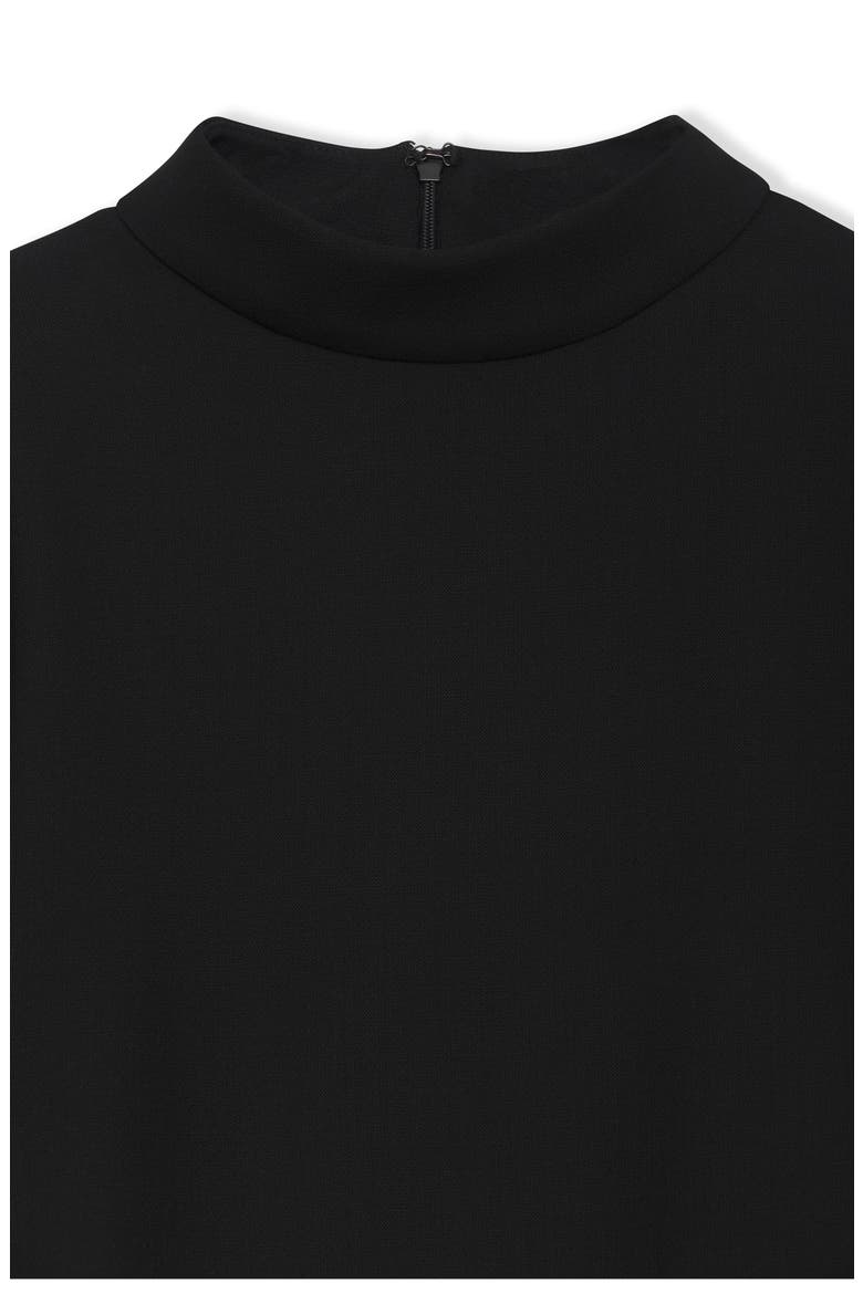 Adeline Wool Blend Mock Neck Minidress, Alternate, color, BLACK
