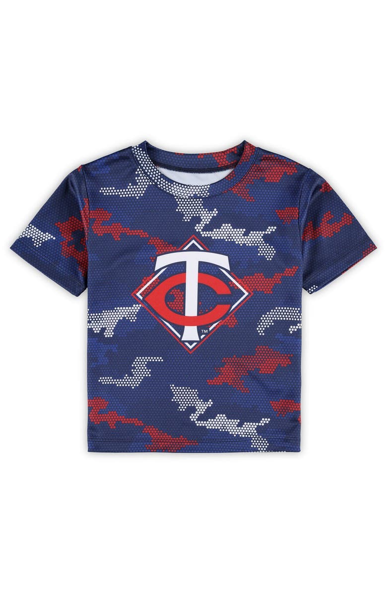 Outerstuff Toddler Fanatics Branded Navy Minnesota Twins Field Ball T-Shirt & Shorts Set, Alternate, color,