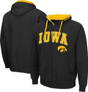 COLOSSEUM Men's Colosseum Black Iowa Hawkeyes Big & Tall Full-Zip Hoodie