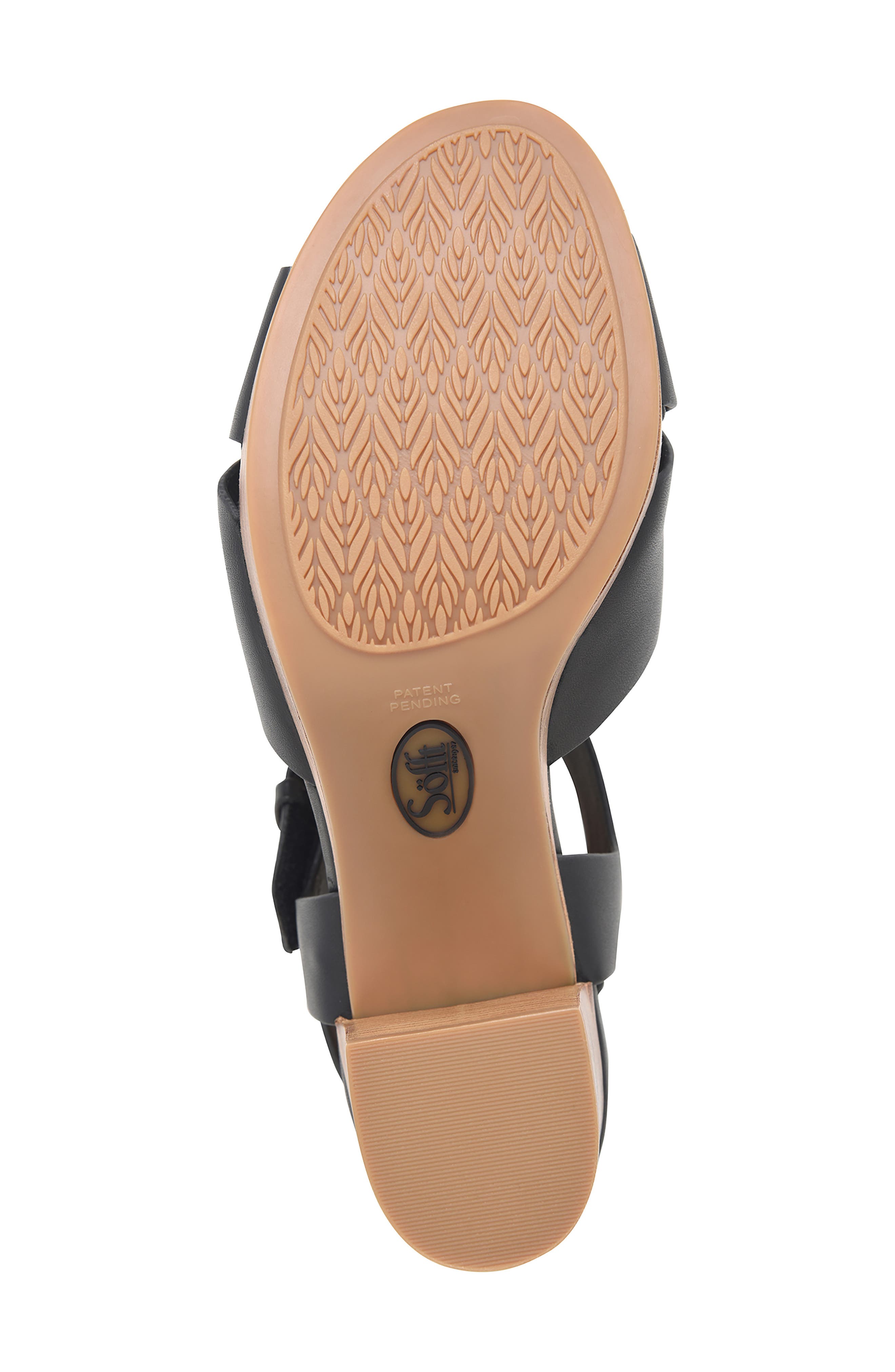 Söfft Lacie Sandal, Alternate, color, Black