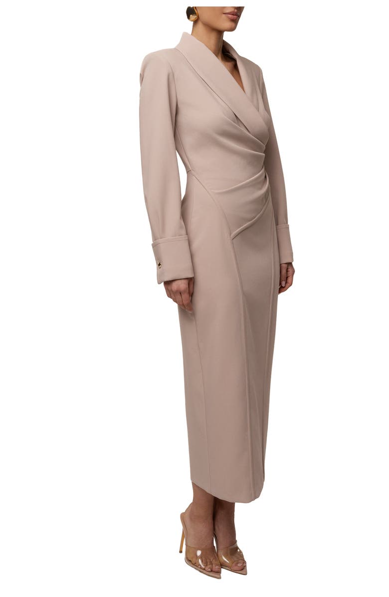 JLUXLABEL Manifest Blazer Midi Dress, Alternate, color, Beige