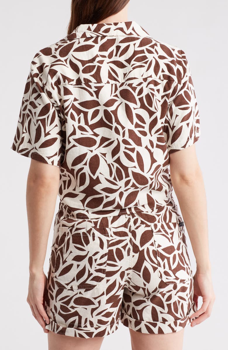 Sanctuary Baja Linen Blend Button-Up Shirt, Alternate, color, 