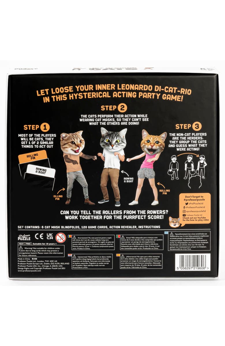 Professor Puzzle Like Herding Cats Charades Party Game, Alternate, color, Multicolored