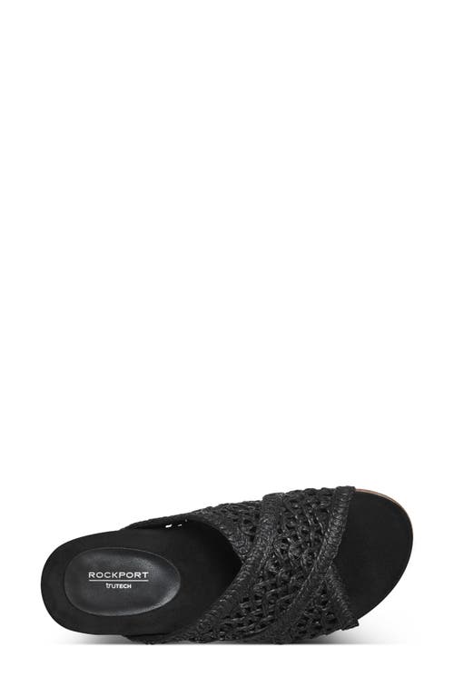 ROCKPORT ROCKPORT ZORA WOVEN STRAP SLIDE SANDAL