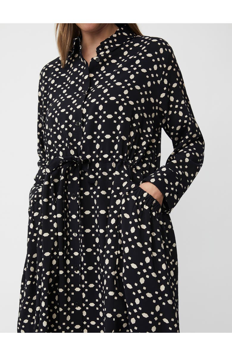 Masai Copenhagen MaNovany Long Sleeve Shirt Midi Dress, Alternate, color, Black