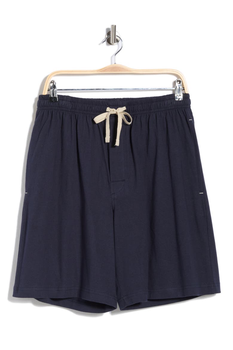 Cotton Lounge Shorts, Alternate, color, NAVY