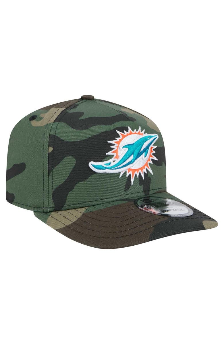 New Era Men's New Era Camo Miami Dolphins Woodsy 9FIFTY Snapback Hat, Alternate, color, Camo
