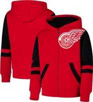 Outerstuff Youth Red Detroit Red Wings Face Off Full-Zip Hoodie