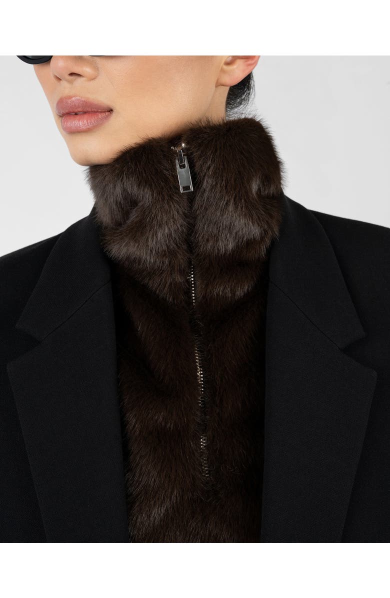 WeWoreWhat Faux Fur Mockneck Vest, Alternate, color,