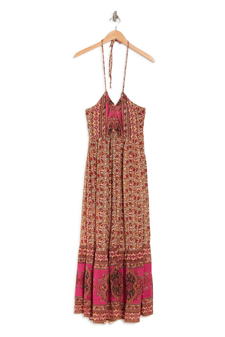 Halter Dress, Alternate, color, IVORY-PINK