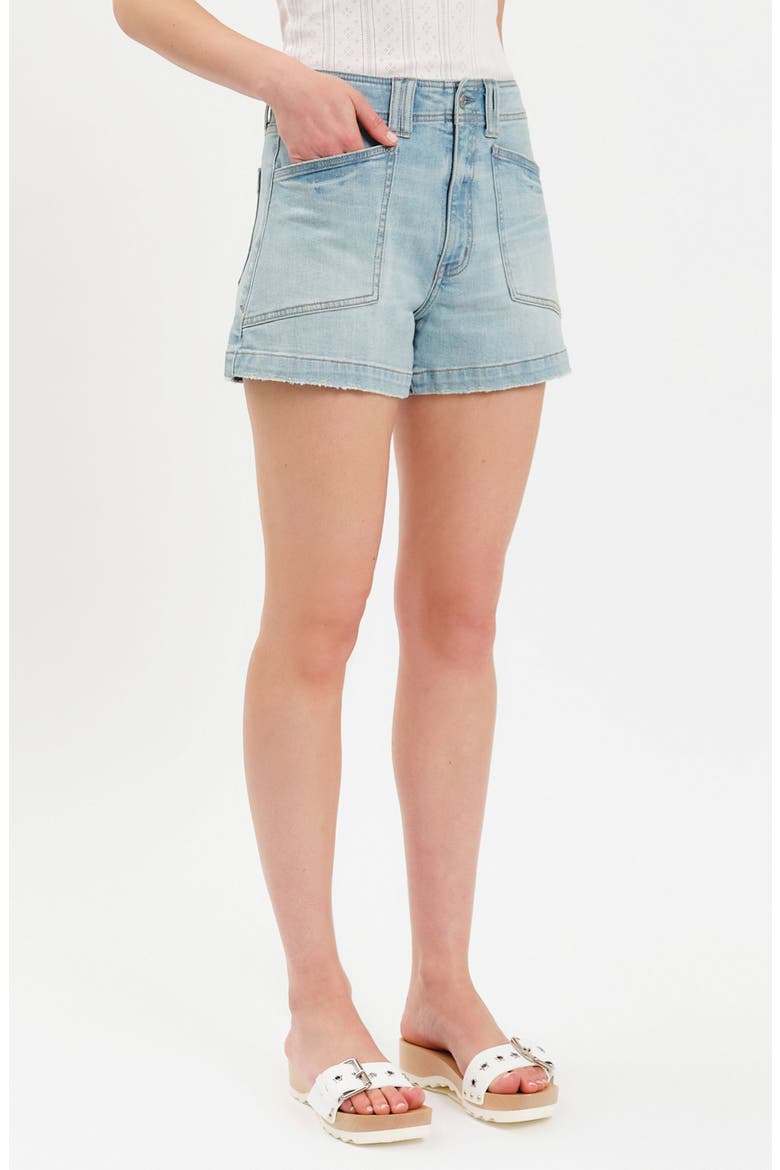 Valley Girl High Waist Denim Shorts, Alternate, color, ROMCOM