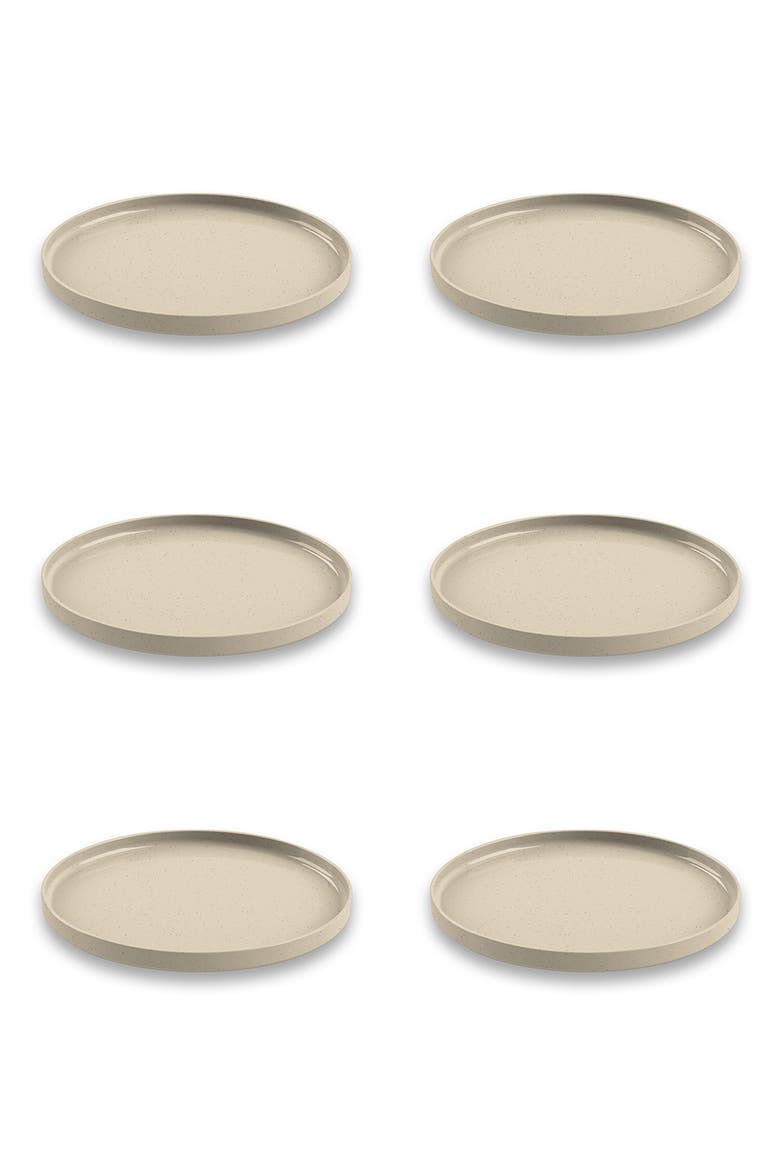 Set of 6 Palermo Salad Plates, Main, color, NATURAL