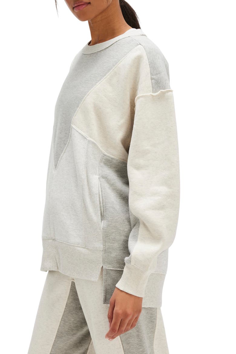 Making It High-Low Sweatshirt, Alternate, color, HEATHER GREY COMBO
