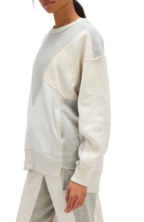 Free People Making It High-low Sweatshirt In Neutral