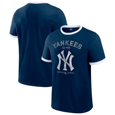 Men's Darius Rucker Collection by Fanatics  Navy New York Yankees Washed Ringer T-Shirt