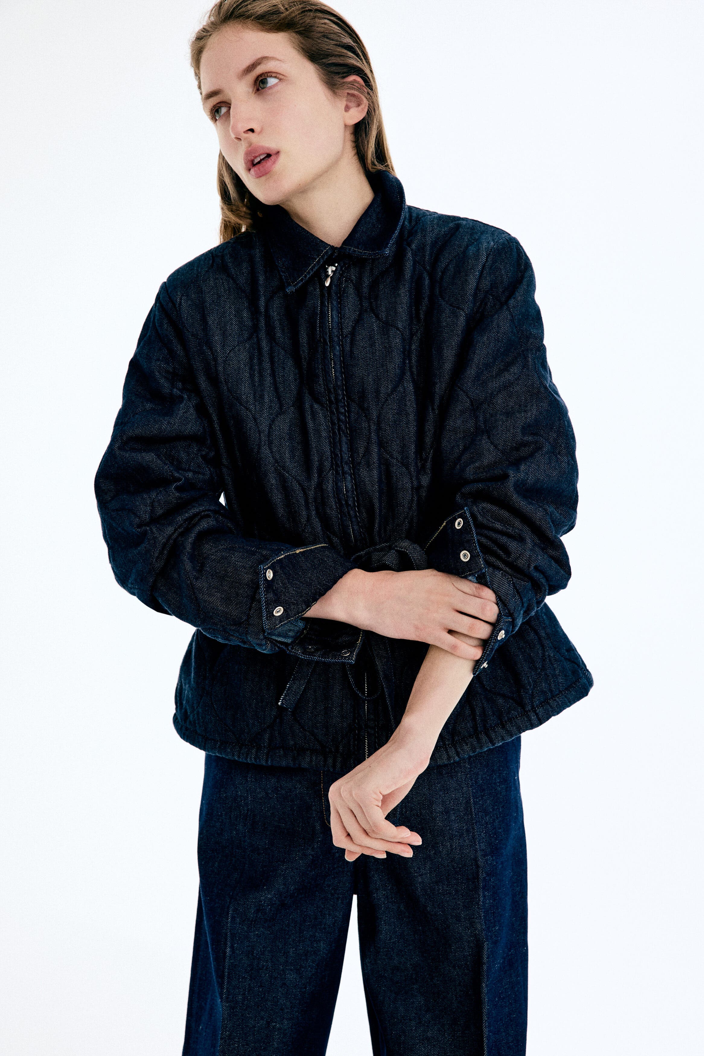Quilted Denim Jacket - image 2