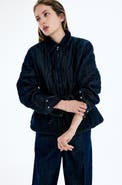 H&M Quilted Denim Jacket