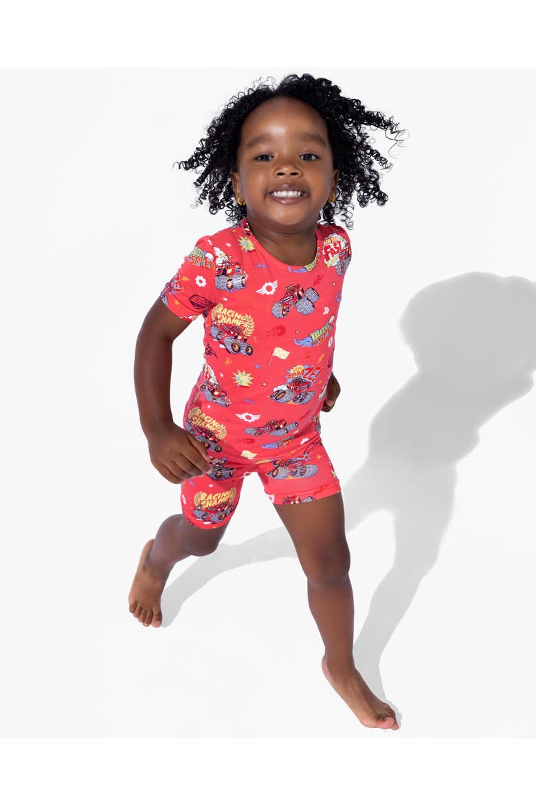 Blaze and the Monster Machines Racing Champs Kids 2-Piece Short Sleeve & Shorts Pajama Set, Alternate, color, Blaze Racing: Racing Champs