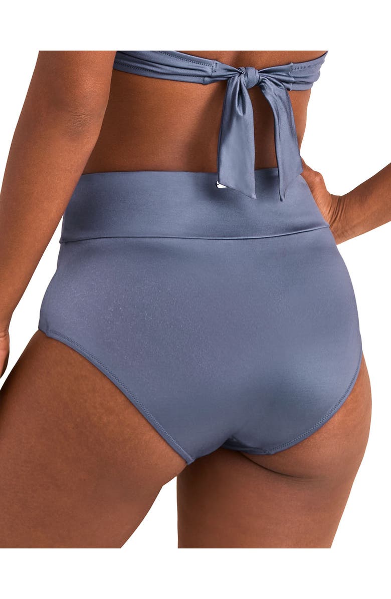 Adore Me Marlena Swimwear High Waisted Bikini Bottom, Alternate, color, Medium Blue