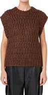 English Factory Chunky Cap Sleeve Sweater