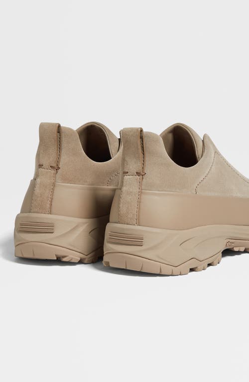 Zegna Triple Stitch Monte Low-top Sneakers In Neutral