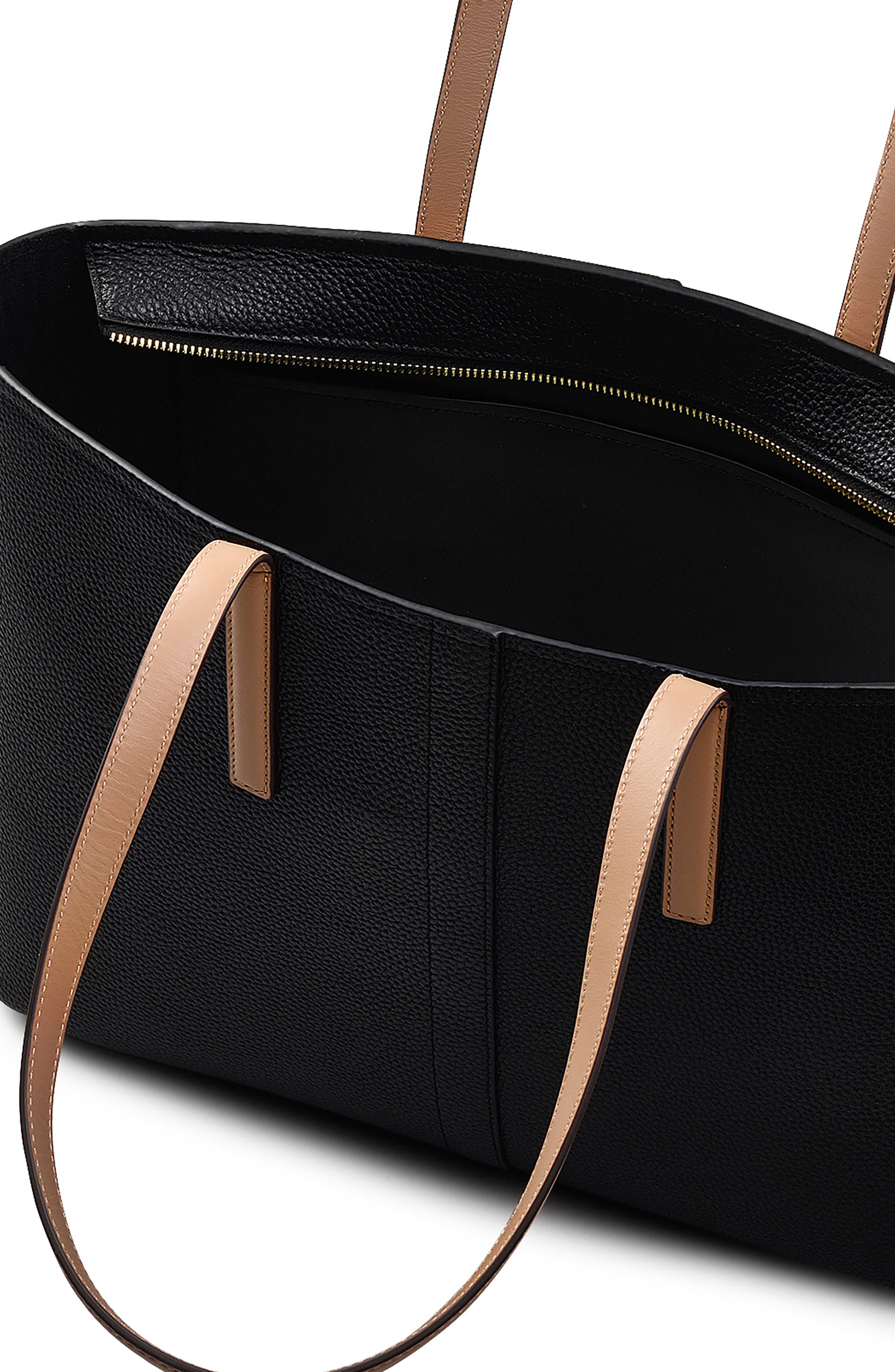 Radley Newton Ave Leather Tote Bag, Alternate, color, Black