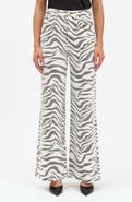 DAZE Far Out High Waist Raw Hem Wide Leg Jeans