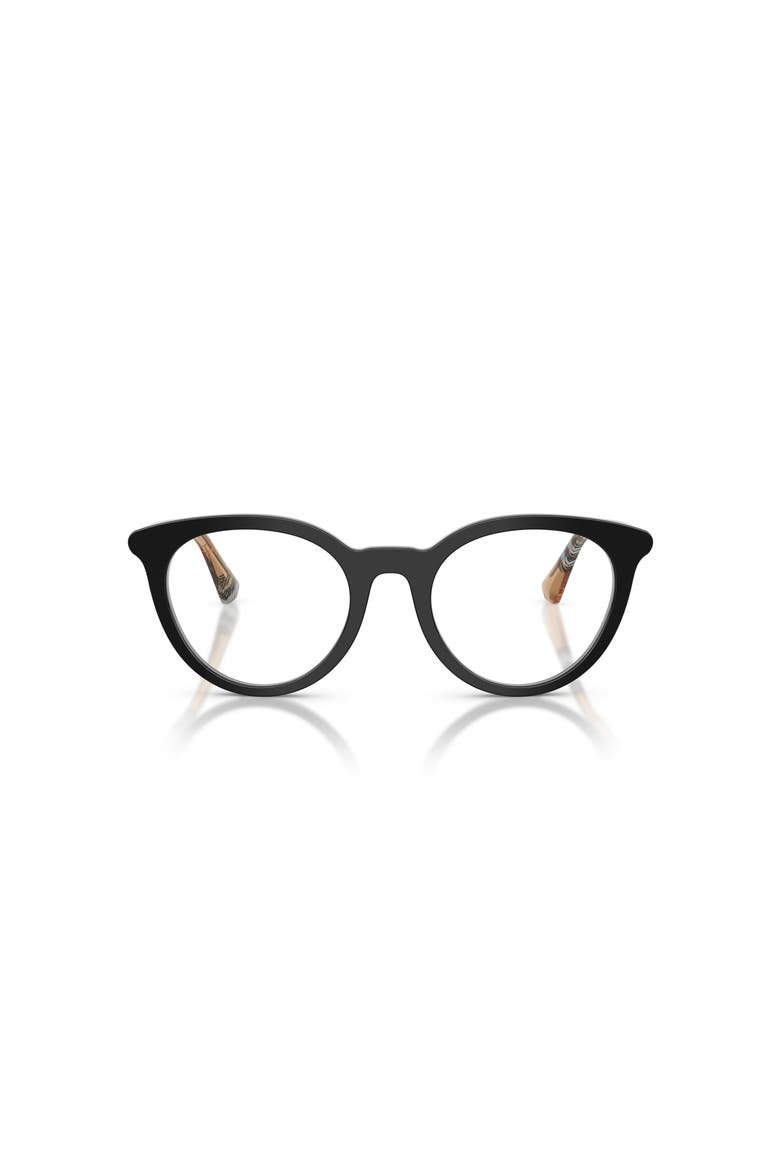 50mm Round optical glasses, Alternate, color, Black