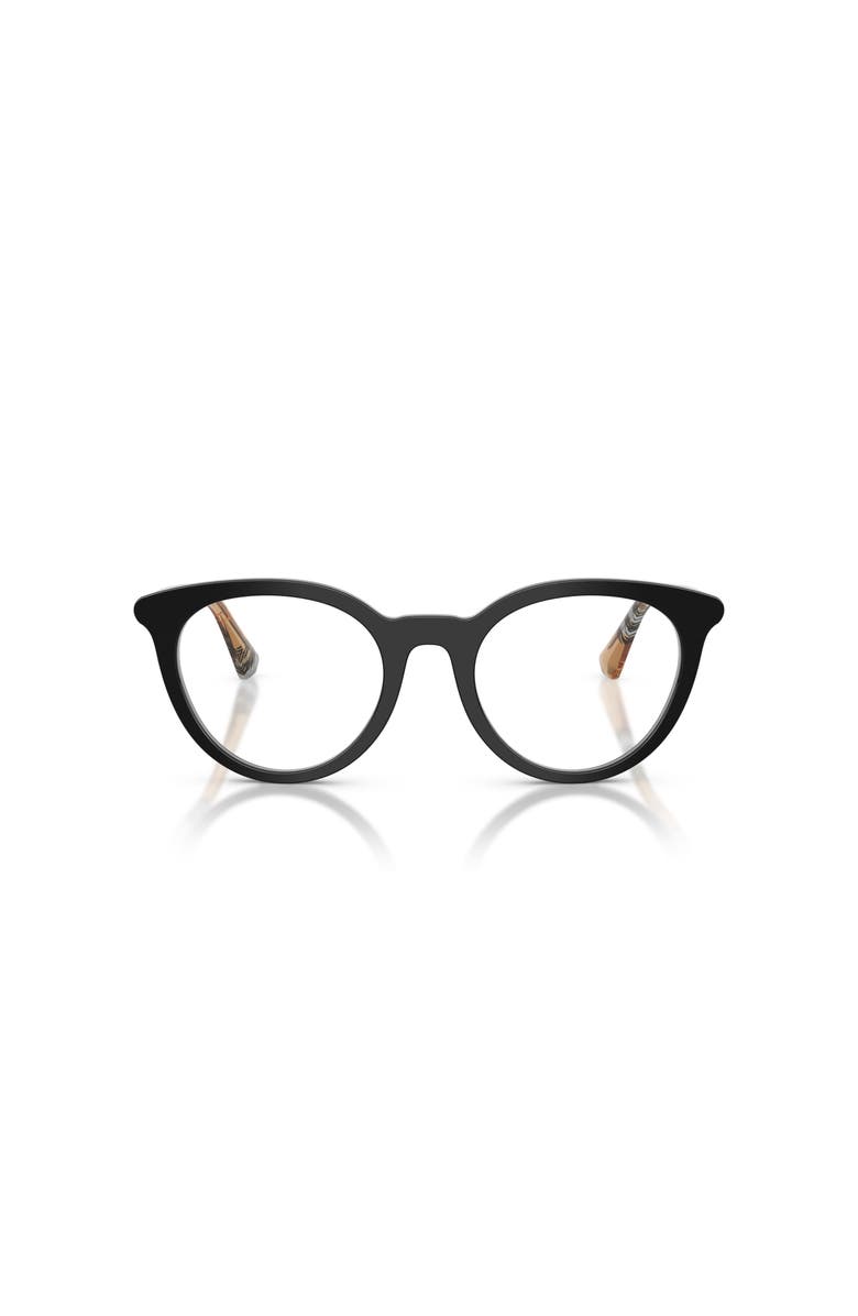 Burberry 48mm Round optical glasses, Alternate, color, Black